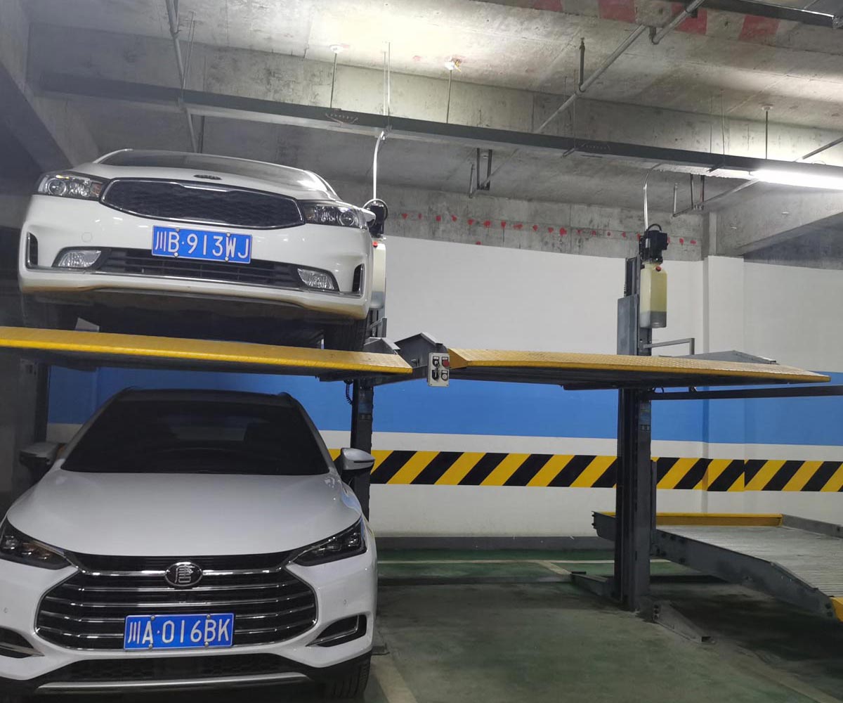 寶興縣兩層升降平移機械停車場長租