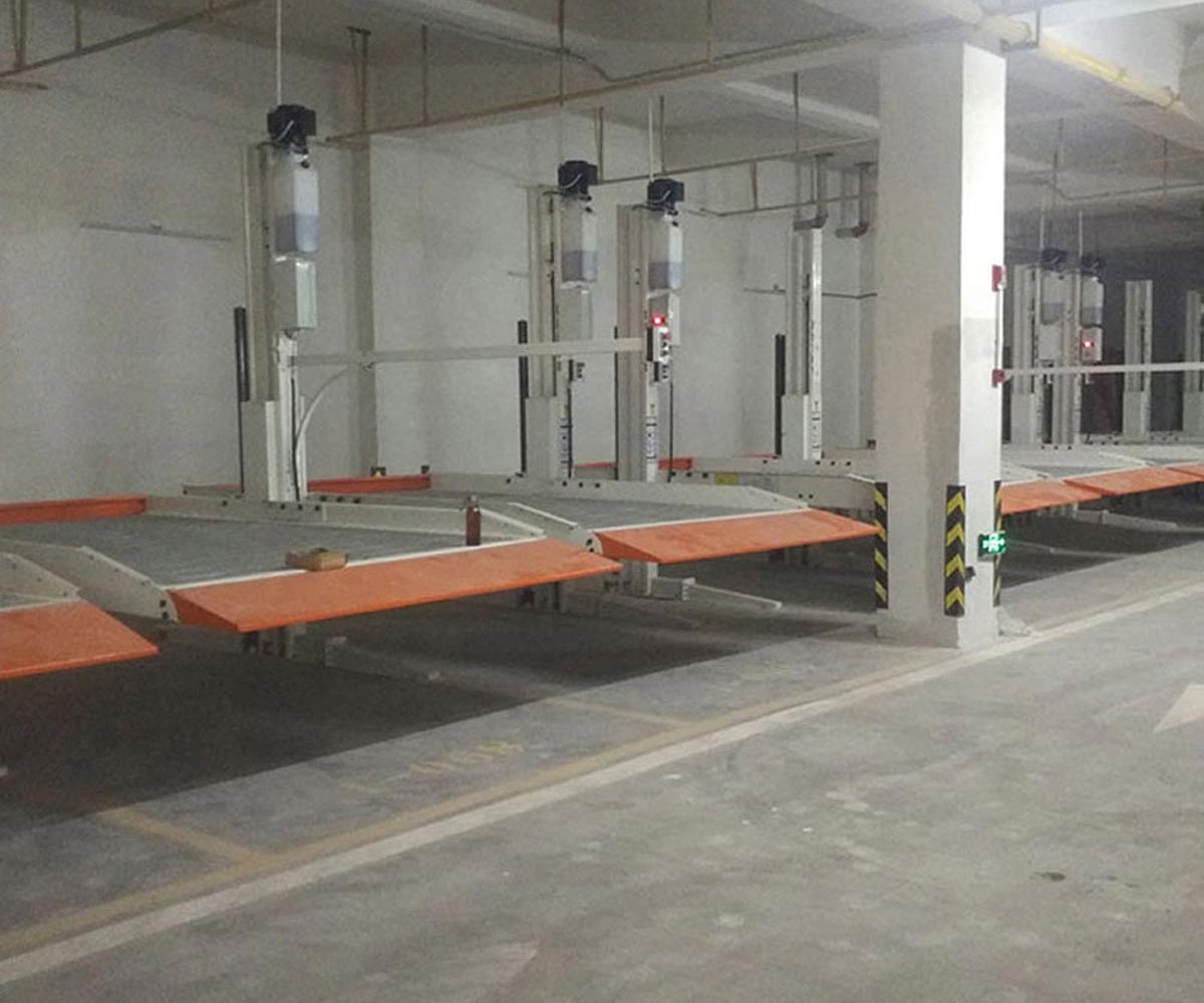 江油市二層升降平移機械立體停車設(shè)備過驗收