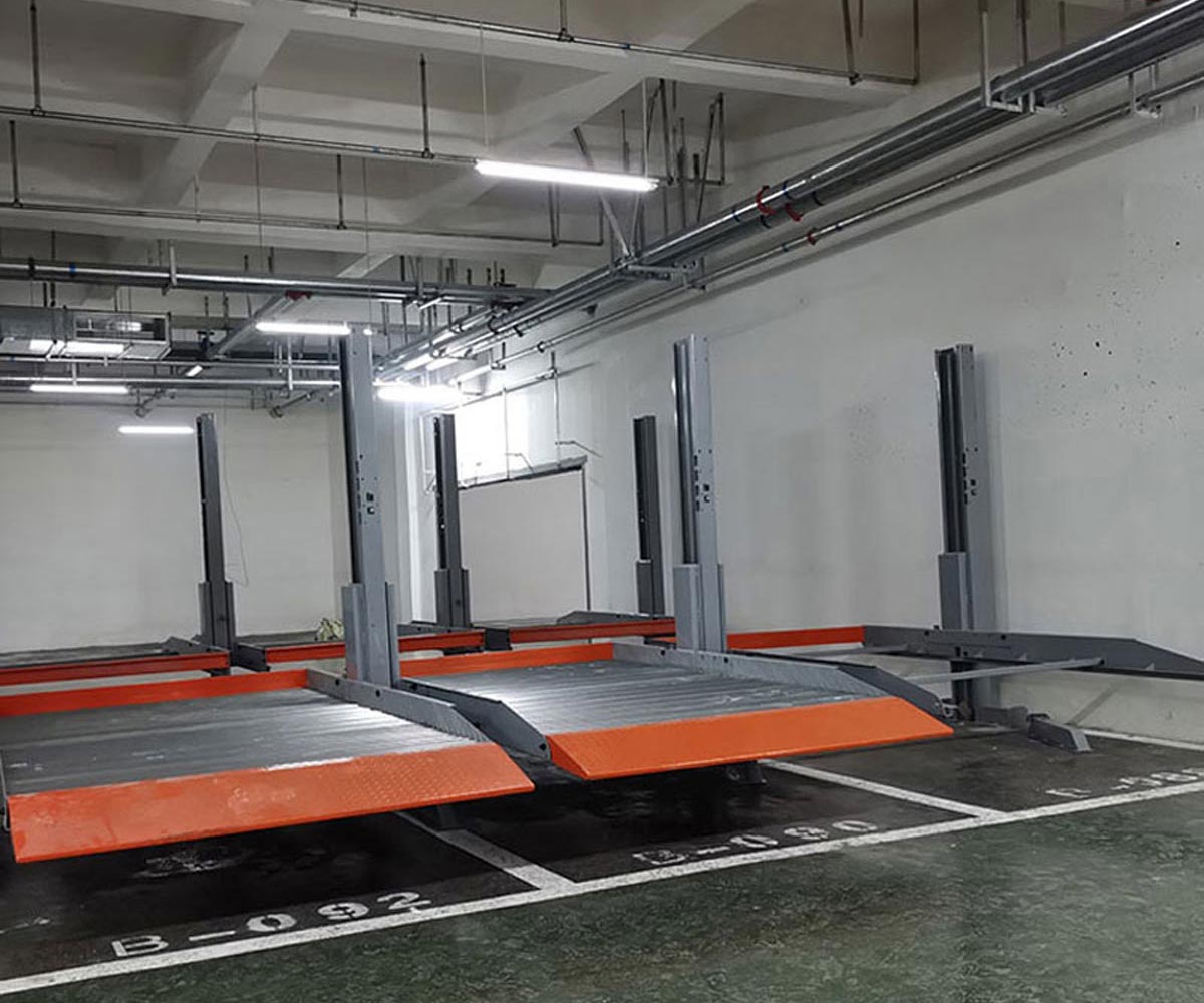 二層簡易式機械停車設備回收