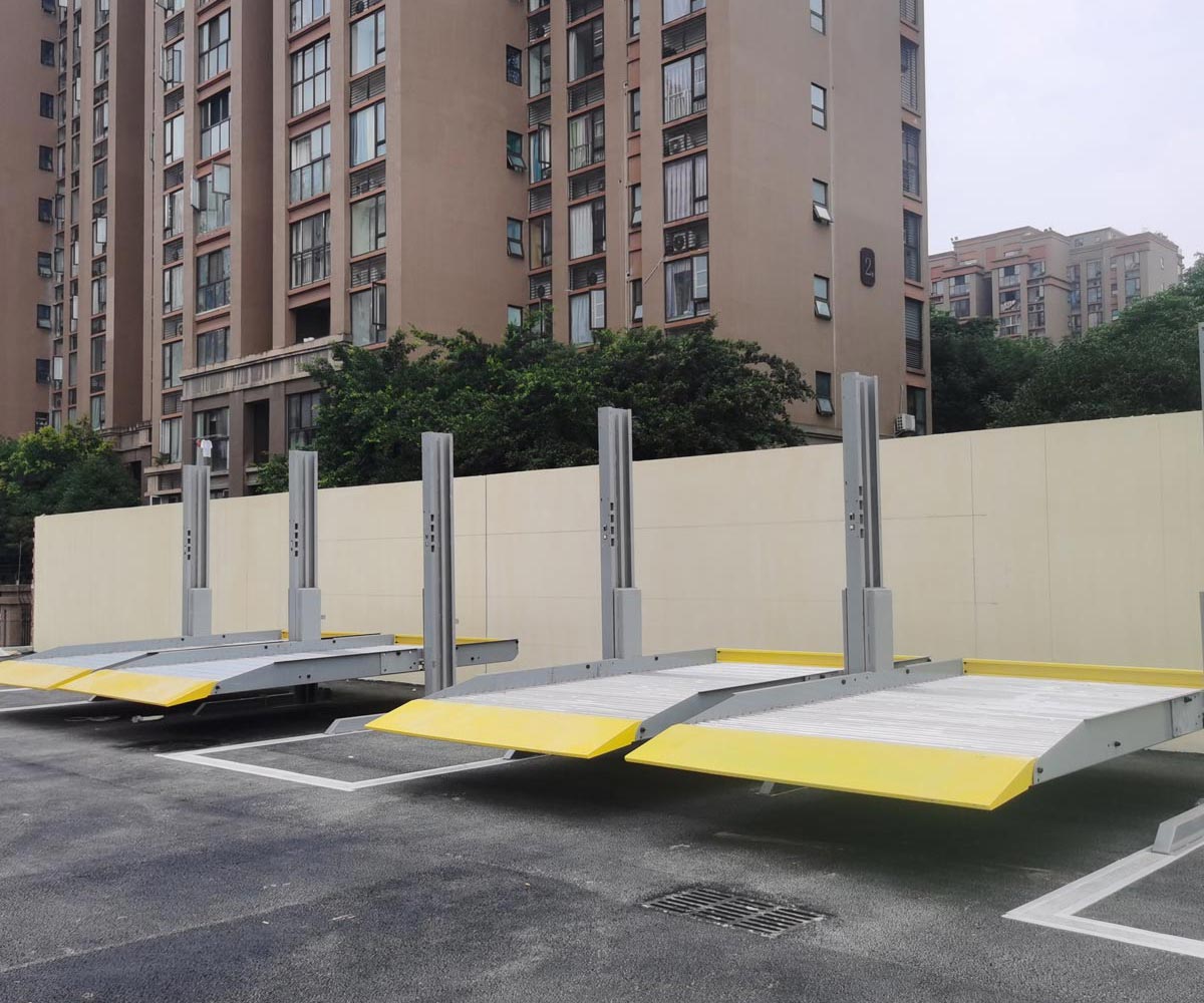 2層簡易式機械式立體停車設備出租.jpg